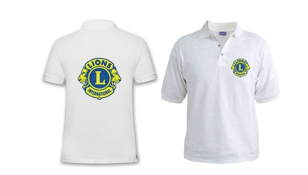 Back/front branded polo t shirt